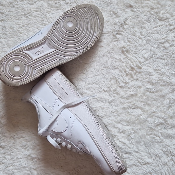 Nike Air Force 1 White Sneakers - Picture 8 of 9